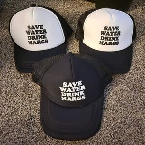 Save water drink margs trucker hats